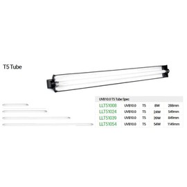 REPTIZOO T5 UVB 10.0 T5 UVB Tube - Works with T5 Compatible Light Tube Hoods - 8w, 24w, 39w, 54w (8w (29cm))