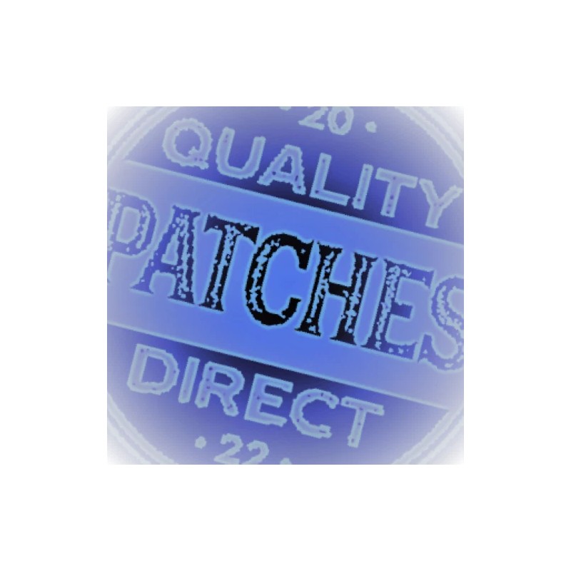 Unbranded Shield Agents Symbol Acu Dark Grey Black Embroidered Circle