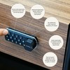 Somlock miniK10 Standard Electronic Cabinet Lock – 12-Button Keypad, 10-Year