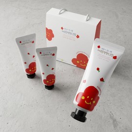 Hand Cream Jeju Camellia Set 3p Scented Highly Moisturizing Flight Attendant Hand Lotion Jeju Island Souvenir Orbang, 1 Set / 핸드크림 제주동백 세트 3p 향좋은 고보습 승무원 핸드로션 제주도기념품 오르방, 1세트