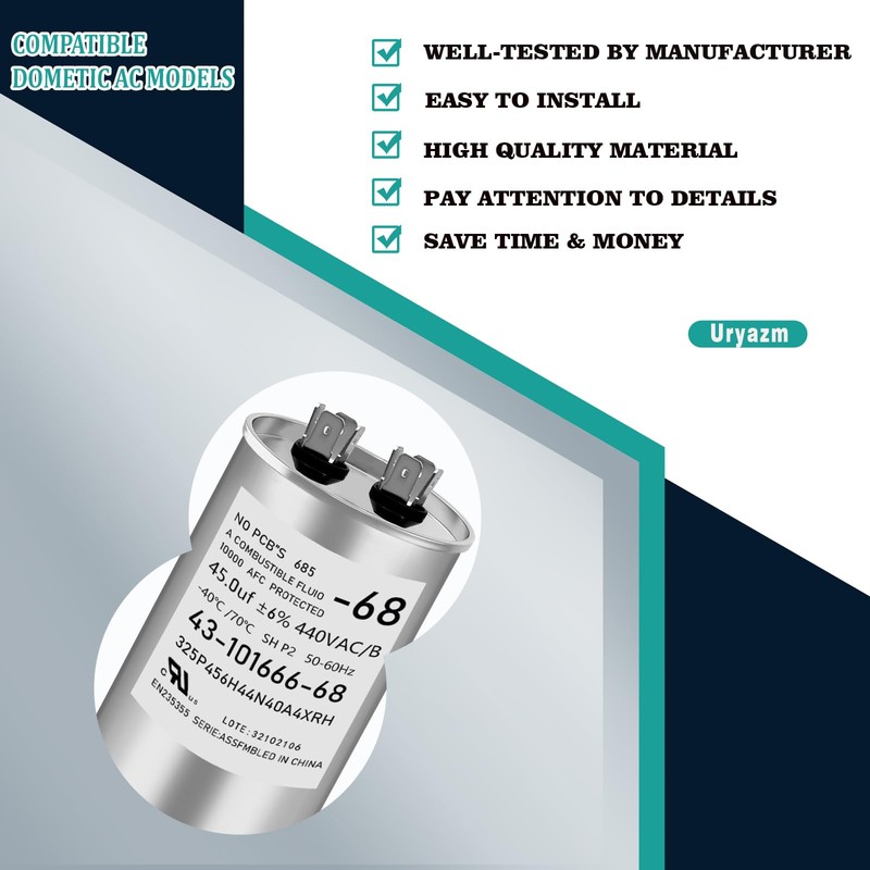 Uryazm 43-101666-68 45/440 Single Round Capacitor