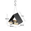 HOSUN Modern Metal Roof Hanging Wild Bird Feeder