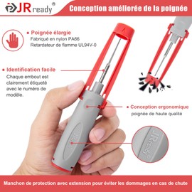 JRready JRconDRK-V02M Pin Removal Tool, Terminal Removal Tool for AMP Superseal 1.5, GT150/280, Molex 5015, Metri-Pack 150/280, Te Dynamic 3000