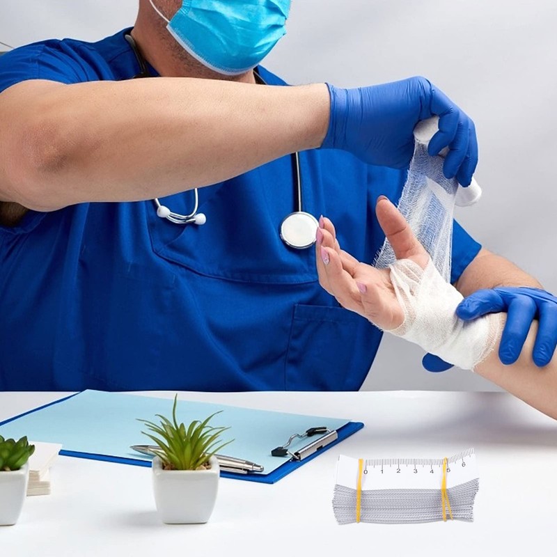 100Pcs 40"/ 100CM Paper Measuring Tape, Disposable Wound Measuring Rulers,