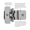 Hickory Hardware P5312-AB Double Demountable Hinge - 1/4 Inch overlay,