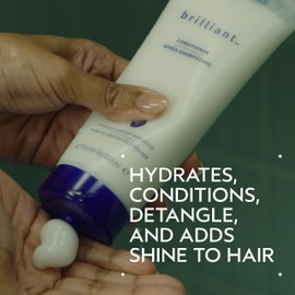 Aveda Brilliant Conditioner | Hydrating, Detangling, Smoothing Conditioner | Adds Shine | with Jojoba and Babassu Oils | for All Hair Types, 6.7 Fl Oz