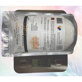 Veencys Polvo Acrílico Transparente Proffesional Uñas (16oz)