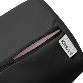 Saloniture Full Round Massage Table Bolster Pillow Pad - 26 x 6 Inch - Cream