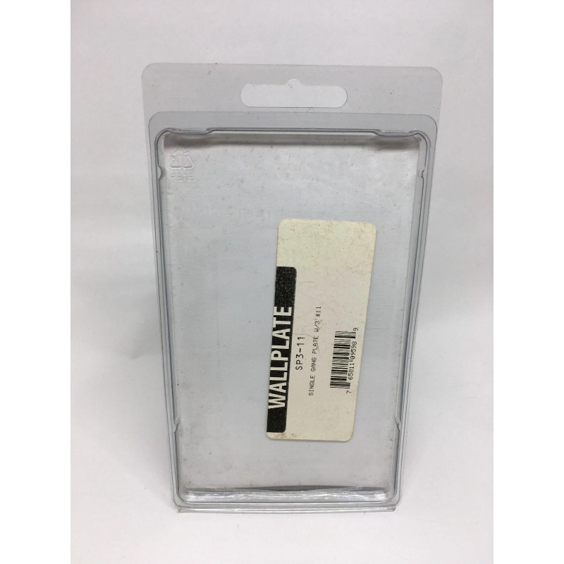 Rapco International | Single Gang Wallplate w/ 3 Triangle #11