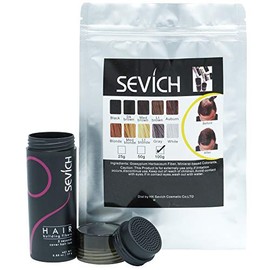 Fibras Capilares De Queratina Sevich 100 Gramos Con Bote Aplicador Para Cubrir Calvicie, Canas Y Dar Volumen Al Cabello (Light Brown (Café Claro))