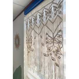 Youngeast Large Macrame Wall Hanging Boho Wall Hanging Boho Tapestry Large Wall Decor Butterfly Curtain Bedroom Headboard Living Room Curtain 35”W X 39”H