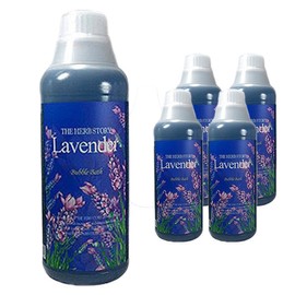The Herb Story Bubble Bath Lavender, 1L, 5 pcs / 더허브스토리 버블바스 라벤더, 1L, 5개