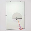 Crystal Clear Plastic Mirror Holder Kit - 30pcs with Screws