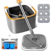 INWEJIA Spin Mop and Bucket Set with Self Separation Dirty