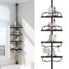Corner Shower Caddy Tension Pole - Heavy Duty Floor to