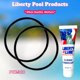 Hayward 308-1005  3⁄4 HP Pump O-ring-PPI  2-Pack + Liberty Lube Tube For Doughboy