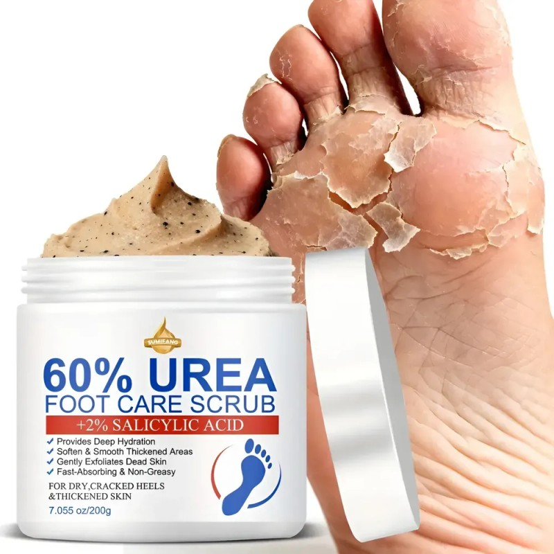 Gel Exfoliante Para Pies Con Urea Y Carbón De Bambú
