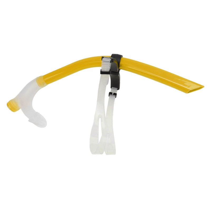 Swimming Snorkel Reduced Drag Silicone Swimming Breathing Tube with Adjustable