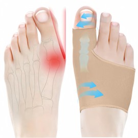 Bunion Corrector for Women Big Toe Straightener,Orthopedic Bunion Splint, Non-Surgical Hallux Valgus Correction, Hammer Toe Straightener, Comfortable & Breathable for Day/Night（L-PeachPuff3）
