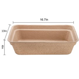 WUWEOT 8 Pack Disposable Cat Litter Box, Paper Cat Litter Tray Pet Litter Pan, 16.7" X 13" X 4" Travel Small Animal Clean Sifting Potty for Indoor Outdoor Cat, Hamster, Guinea Pig, Mice, Bunny