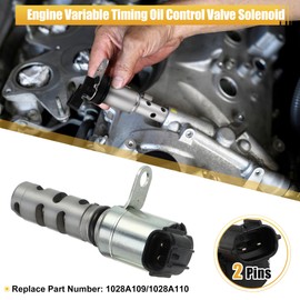 uxcell 1 Pair Left Right Variable Valve Timing Solenoid VVT for Mitsubishi Outlander Sport 2011-2018 Engine Camshaft Oil Control Valve No.1028A109/1028A110