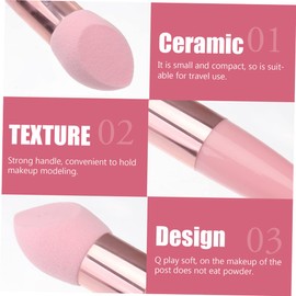 Mikinona Professional Beauty Pen Set 2 Sets of Makeup Sponges Handles Mini for Foundation Concealer