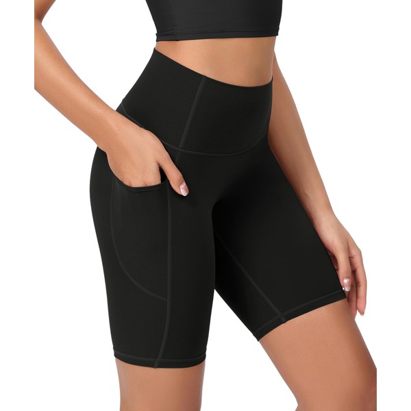 ODODOS ODCLOUD Women's High Waist Lounge Yoga Shorts with Pockets,