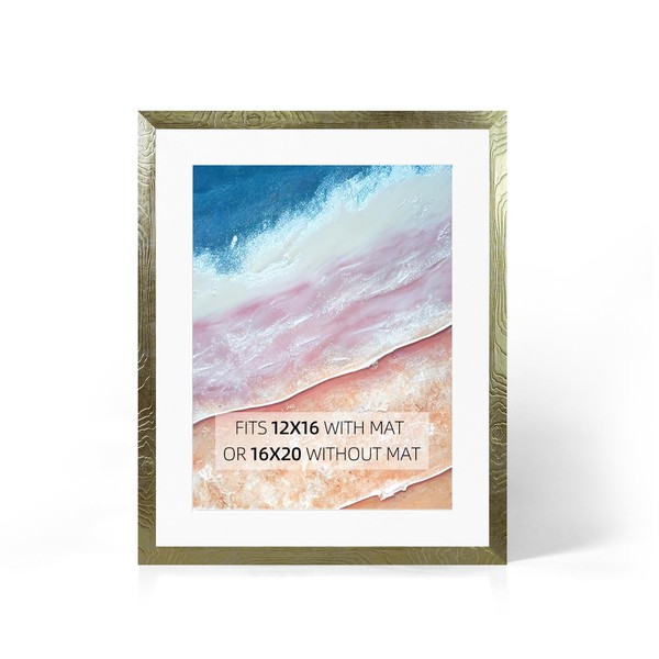 TSALKCC Modern Gold 16x20 Picture Frame for Wall Display, Fits