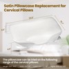 Thickened Satin Pillowcase for Zelimun Cervical Pillow, Contour Pillowcase, Smooth