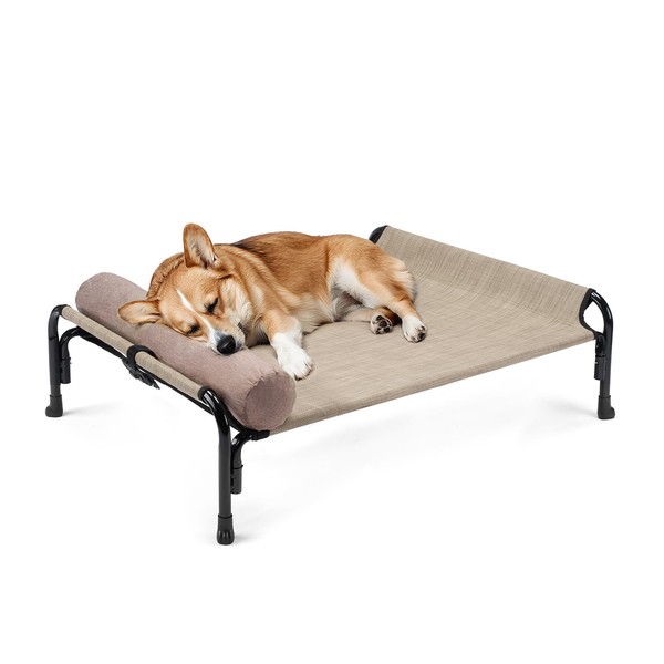 Veehoo Medium Elevated Dog Bed, Raised Dog Cot Bed with