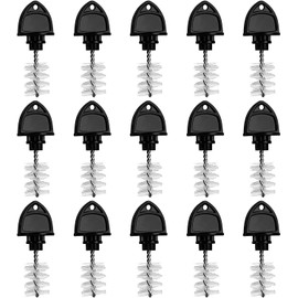 MRbrew Beer Faucet Tap Plug Brush, 15 Pack Draft Beer Tap Plug Sets Tap Cover Beer Line Cleaning Kit Beer Plugs Tap Brush Cleaning Plug Brush for Draft Beer Faucet Cap