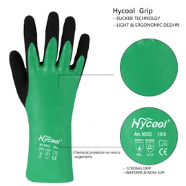 DS Safety Nitrile Coating Chemical Resistant Gloves 1 Pair (XL)