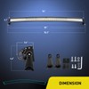 Nilight LED Light Bar 54Inch 312W 21800LM Curved Spot Flood