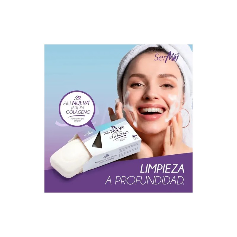 (3 Piezas) Jabón De Colágeno Hidrolizado