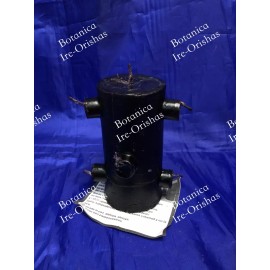 7 Mecha Vela negra / black 7 Wick Candle religion yoruba ifa santeria