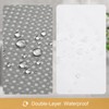 Craidlela 3 in 1 Shower Curtain Set, Grey Waffle Shower