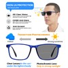 OCCI CHIARI Photochromic Bifocal Sunglasses Readers Mens,Transition Square UV Protection
