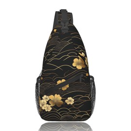 DADABULIU Body Bag, Crossbody Bag, Japanese Style, Japanese Pattern, Cat Picture, Cat Pattern, Shoulder Bag, Men's, Women's, Waist Pouch, Lightweight, Waterproof, Large Capacity, Commuting to Work or