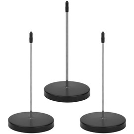 3 Pack Ticket Spike, Receipt Spike Holder, Metal Bill Holder for Restaurant, Kitchen, Office, Hotel(Black) (3)