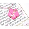 Kintsugi 20mm Pink Howlite Broken Sakura Blossom Mended with 23k