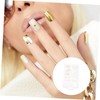 Baluue Removable Art False Nails White Fake Toe Nails Eye-catching
