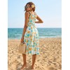 Floral Wedding Guest Sundresses Elegant Flowy Vacation Beach Casual Bohemian