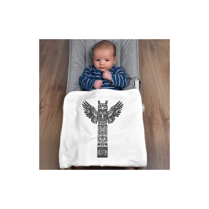Azeeda 'Tribal Totem Pole ' Cotton Baby Blanket/Shawl (BY00039889)