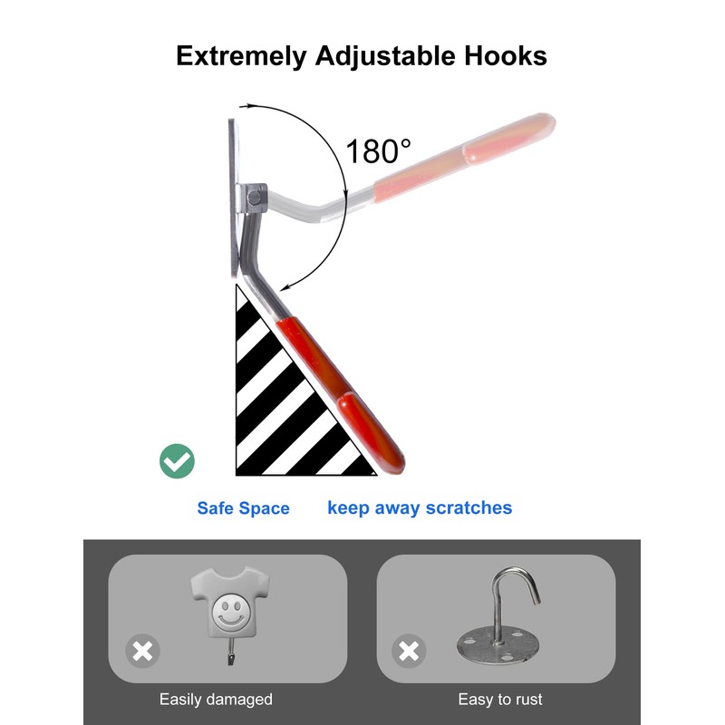 HAISHINE Wall Hook, Garage Storage Hook, Heavy Duty Garage Hook,