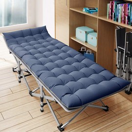 Barbella Folding Camping Cot, Folding Cot Camping Cots for Adults, Portable Sleeping Cot with Mattress Foldable Outdoor Bed Camp Cots Guest Bed with Carry Bag for Home, Office & Outdoor Use