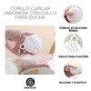 Cepillo Capilar con Jabonera Incorporada y Ojillo para Colgar, Ideal