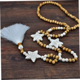 SAFIGLE Elegant Star Necklace Handmade Bead Necklace for Women Fashionable Daily Wear or Special Occasions