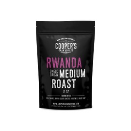 Rwanda Full Bodied Medium Roast Coffee Beans, Single Origin Ground Coffee Beans, Gourmet Coffee - 12 oz Bag