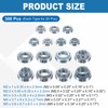 sourcing map 300Pcs Self-Clinching Nuts, M2 M2.5 M3 M4 M5