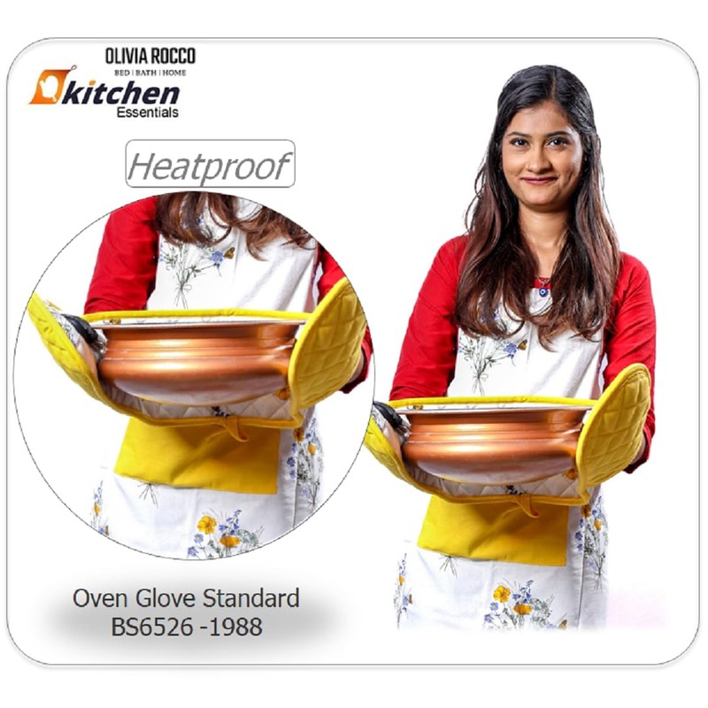 Olivia Rocco Kitchen Sets Apron Double Oven Gloves Towel Set